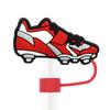 Nueva serie deportiva transfronteriza gorra de paja de rugby hebilla decorativa universal de 10 mm tapón de paja de PVC de goma suave a prueba de polvo