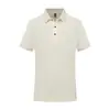 Camisa Polo de Algodón de Color Puro de Manga Corta con Cuello Solapa Verano Logo Personalizado Publicidad de Oficina Corporativa Camisa Cultural Impresión y Bordado