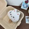 Chaveiro Gatinho Palito de Queijo de Pelúcia Boneca Fofa Pingente de Gato Boneca Pingente de Bolsa Presente