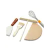 Ferramentas para crepe rastelo de bambu empurrador de chapa libélula de bambu para crepe raspador de crepe pincel de frutas para crepe espalhar ovo panqueca