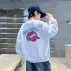Moletom com Capuz Estampado de Manga Longa e Gola Redonda, Novo Tendência Cool para Meninos 2026, Moda Casual Elegante de Outono