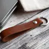 Llavero Creativo Hecho a Mano de Cuero PU Llavero Estilo Vintage Accesorios para Bolsos Llavero Correa de Cuero
