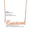 [Personalização Privada] Aço inoxidável nome colar chapeado ouro real Inglês carta brincos de pulseira Cross-border Hot Sale
