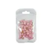 Accesorios de Arte para Uñas de Fresa Crema Dibujos Animados Nuevo Estéreo Rosa Claro Pequeña Fresa Fruta Artificial Diamante para Uñas Desgastable