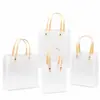 Bolso de Mano Transparente Esmerilado de PP Engrosado Resistente a la Humedad Resistente al Desgaste Bolsa de Regalo Admite Impresión de Logo Múltiples Especificaciones En Stock Venta al por Mayor