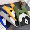 Bolsa de Mão para Mulheres Festival do Barco-Dragão Panda, Bolsa de Balde de Tricô, Estilo Coreano e Japonês Versátil, Bolsa Tote Casual, Bolsa de Almoço, Bonita e Divertida