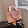 2022 Nova Bolsa Pequena de Pérolas Moderna de Design de Nicho Francês de Alto Nível Bolsa Transversal Feminina 2025 Bolsa Princesa Diana