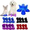 Botas de chuva para animais de estimação cachorro sapatos de silicone capa para pata de cachorro gato não suja facilmente sem vazamento botas de chuva suprimentos para animais de estimação multi-tamanho