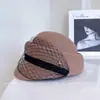 Moda de Malla de Lana Sombrero de Equitación para Mujer, Invierno Elegante Versátil con Estilo Gorra de Periodista, Cálido y Resistente al Frío