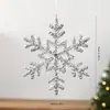 Árvore de Natal floco de neve cena de fantasia decorações de feriado acrílico transparente gradiente presente rena pingente gota d'água