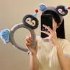 Linda Creativa Pingüino Pez Peluche Diadema Femenina Dibujos Animados Linda Diadema Pasador Lavado de Cara Foto Presionar Cabello Diadema