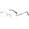 Armazones para Gafas de Miopía Sin Marco Antiluz Azul Más Vendidos Transfronterizos para Hombres, Ultraligeros y Modernos, Se Pueden Personalizar con Lentes Graduados