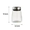 Caja de condimentos de vidrio de borosilicato alto frasco de condimentos para barbacoa botella de condimentos frasco de sal para el hogar botella de polvo frasco de botella de condimentos de cocina