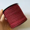 Cordón de Cuero Gamuzado de 3 mm Cordón Trenzado Coreano Hecho a Mano DIY Terciopelo Doble Cara Cuero Sintético Cordón de Terciopelo Lazo Seda