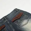 Jia Yi Ku Marca da Moda 2026 Novos Jeans Lavados com Bigodes Estilo Retrô Americano Lenço com Estampa de Leopardo Calças de Cintura Alta Personalizadas