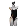 Conjunto de fantasia de cosplay de coelhinha sexy, brincalhão e fofo para casais, com diversão para role-playing e lingerie