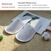 Chinelo Descartável de 4mm Estampado Xadrez Padrão Salgueiro Sola Antiderrapante Não Tecido para Quartos de Hotel, Descartável, Leve