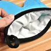 Nove likes luvas de silicone xadrez espessadas forno de micro-ondas adequadas para isolamento térmico luvas domésticas de dois dedos