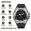 El Reloj Sanda es un Reloj Digital de Moda y Genial de Doble Pantalla y Esfera Grande para Adolescentes, Resistente al Agua y Luminoso para Deportes al Aire Libre