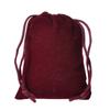 Saco de flanela com cordão Saco de armazenamento Veludo Veludo Jóias Pano Saco Preto com cordão Saco de flanela em estoque Saco