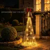 Producto navideño nuevo transfronterizo: Luz de Jardín Solar Cascada Bell, una luz de cascada en forma de campana