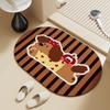 Tapete de Chão Absorvente de Lama de Diatomáceas Desenho Dachshund Banheiro Antiderrapante Secagem Rápida Tapete para Pés Entrada Entrada Tapete de Porta Fácil de Cuidar