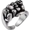 Nuevo Anillo de Cabeza de León para Hombre Hip-Hop Moda Punk Forma de Animal Anillo Joyería de Comercio Electrónico Transfronterizo Regalo