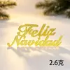 Letreros de plástico con letras en inglés para Navidad, decoraciones y accesorios para árboles de Navidad - disponibles en varios tamaños. Directo del fabricante