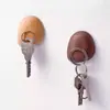 Imán para Llaves de Madera Maciza Organizador de Llaves de Madera de Nogal Gancho para Colgar en la Pared Soporte Magnético para Llaves Madera de Haya Madera Maciza