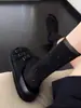 ¡Vibras de Lujo de Verano! Estilo Miu Negro~ Calcetines Vintage de Lunares con un Toque de Lujo~ Calcetines Finos Apilables para Mujer