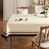 Mantel Estilo Vintage, No Lavable, Impermeable, Resistente al Aceite, Resistente al Calor, Mantel Retro para Mesa de Comedor, Lujo Ligero, Sensación de Alta Gama, Mantel Rectangular para Mesa de Café