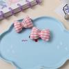 Pajarita de algodón de malla fresca japonesa pequeña, tocado artesanal, accesorios para el cabello, pinza para el cabello, material de joyería al por mayor