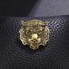 Broche con hebilla versátil estilo retro europeo y americano personalizado con tigre, dragón chino, conejo y ángel.
