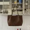Nova Bolsa Tote Grande de Camurça para o Outono/Inverno 2025 Estilo Coreano Simples Ins Bolsa de Ombro Versátil Feminina
