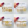 Aretes de círculo de aleación transfronterizos combinación de traje estilo europeo y americano ins aretes geométricos exagerados aretes juego de 6 piezas aretes
