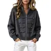 Nuevo Cardigan de Punto Estilo Chino con Cuello Alto Botón Rana Doble Cremallera para Mujer 2026 Otoño/Invierno Nuevo Suéter Grueso Holgado Chaqueta para Mujer