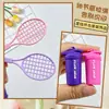 Botella de Agua Deportiva Fitness Linda y Creativa Llavero Colgante Raqueta de Tenis Dopamina Llavero para Mochila de Hombres y Mujeres Regalo