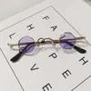 Óculos de sol redondos retrô ultrapequenos, estilo masculino e feminino, mini óculos de príncipe, armação redonda pequena, óculos de sol hip-hop da moda