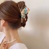 Horquilla romántica de mariposa colorida con diseño de tiburón grande para el cabello, diseño de nicho, para la cabeza, pintada a mano, para el verano