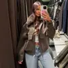 Fábrica de Ropa para Mujer Transfronteriza Venta al por Mayor 2026 AliExpress Más Vendido Chaqueta Abrigo con Cuello de Piel Desmontable