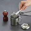 Rejilla de vapor ultrapequeña de acero inoxidable, adecuada para uso doméstico con ollas para leche, ollas de salud y ollas pequeñas; altura ajustable con pies para separación de agua; rejilla para vaporera casera