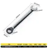Llave de carraca ajustable, de doble cabeza, bidireccional, liberación rápida, de doble propósito, Torx y de boca abierta, liberación rápida, ahorradora de mano de obra, multifuncional