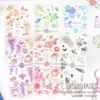 Pegatinas Brillantes Lenguaje de las Flores 2 Pegatinas para Diario Estilo Japonés Estética Artística Elegante Fresco Decorativas para Manualidades