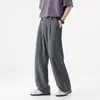 Pantalones Casuales Estilo Old Money para Hombre 2026 Nuevos de Moda Lyocell Tencel Pierna Recta Pantalones de Traje Caída Pantalones Largos Ropa para Hombre