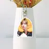 Duas vezes Kim Daehyun e Zhou Ziyu Acrílico Branco Chaveiro Dupla Face Pingente de Suporte para Fãs Pingente de Mochila Celebridade