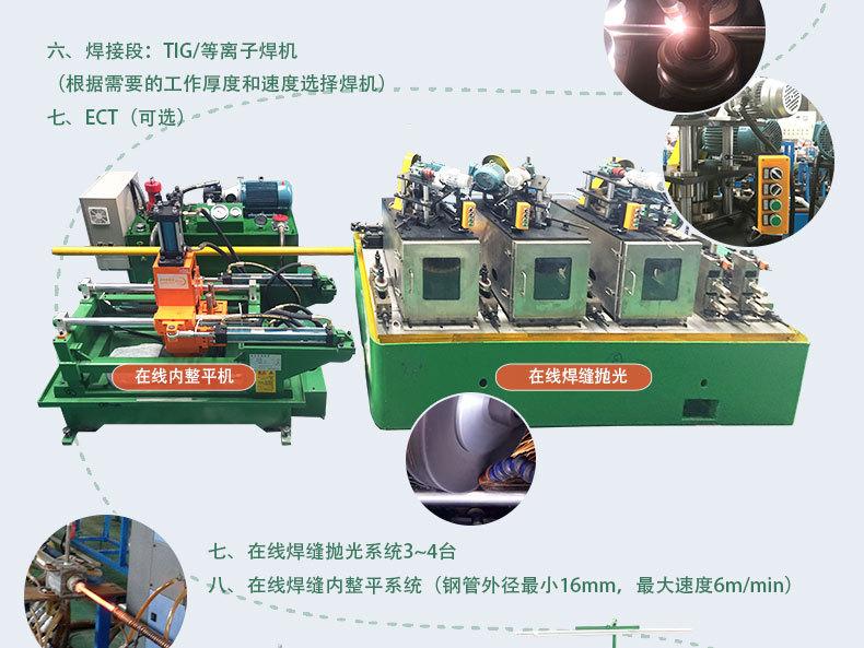 供应佛山不锈钢工业焊管机 焊管设备 焊管机械精度高 使用寿命长