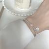 Pulsera Coreana de Cuentas con Oso Smiley Arcoíris Amor Diseño Nicho Nuevo 2021 Ajustable