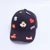 Novo Boné de Baseball Pintado à Mão, Estilo Japonês e Coreano, Coração de Desenho Animado, Chapéu Infantil Personalizado, Boné de Baseball para Exportação, Chapéu de Proteção Solar