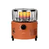 Calentador de gas portátil para exteriores para acampar, utilizado para hervir agua, preparar té y proporcionar calor; estufa de camping con diseño a prueba de viento y múltiples funciones