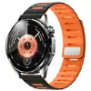 Correa de Reloj Magnética de Silicona Bicolor Rayada de 22 mm Compatible con Huawei Watch GT7 GT6 GT5 Pulsera Samsung